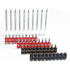 12 រង្វាស់ 1-1/2 Inch X .120 Inch Mechanical Galvanized Smooth Shank Plastic Collated ដែកគោលបេតុង