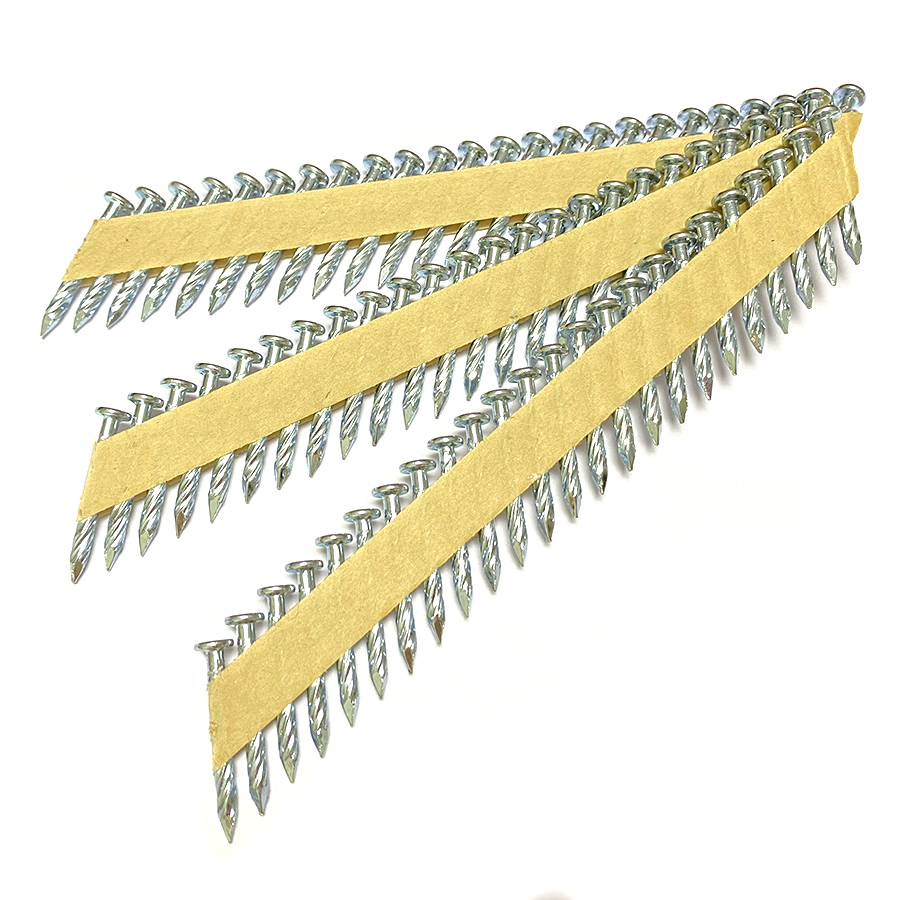 3.4x35mm 12um Electric Galvanized Paper Collated Joist Hanger Paku