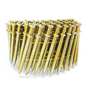 Clavos en espiral d&uacute;plex de v&aacute;stago liso de 15 grados