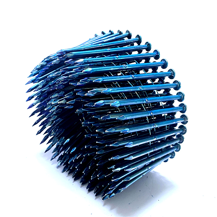 15 graders tr&aring;dsorterade spiralspik Bright Smooth Shank 2-1/2 tum X 0,131 tum
