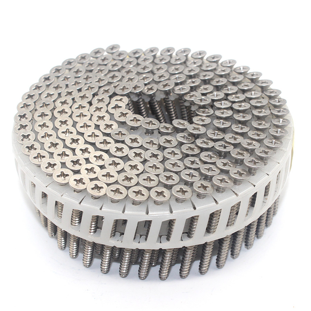 15 degree na hindi kinakalawang na asero plastik na sarili sa pag -tap ng mga screws phillips head
