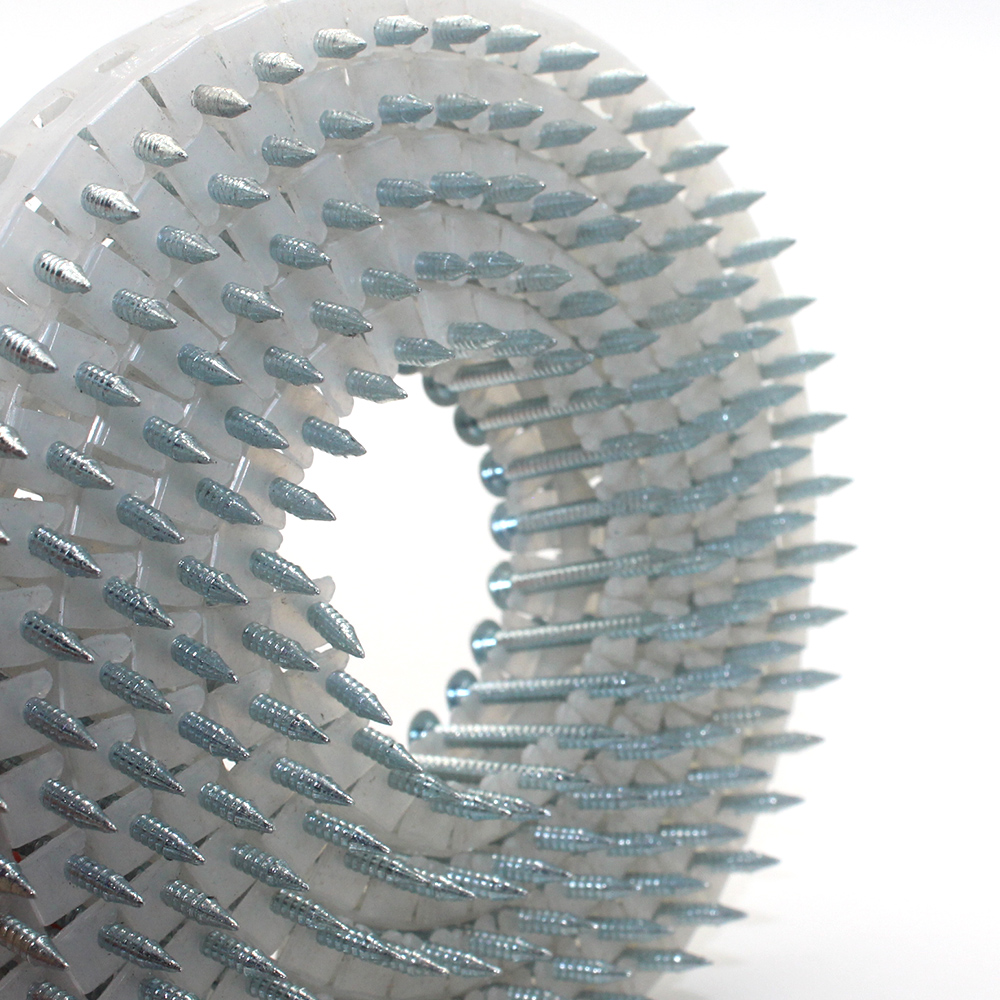 Plastica elettrozincata a 15 gradi Chiodi in bobina 1,8x20 mm 