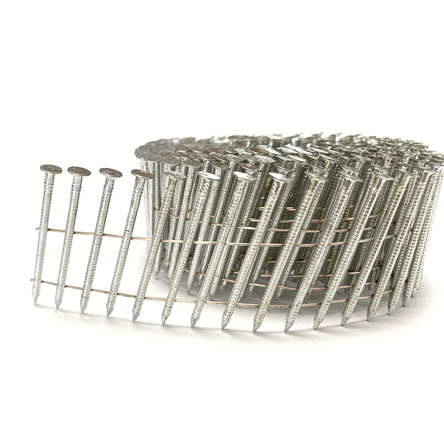 Electro Galvanized 12um Wire Coil Nails 2.3x45mm