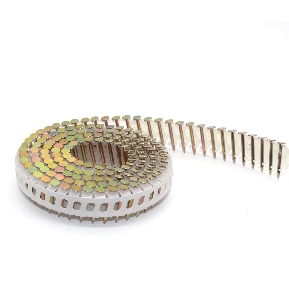 15 Grad elektroverzinkte Kunststoffplatten-Spulenn&auml;gel 1,8 x 18 mm 