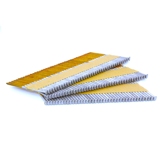 34 grados caliente inmersión galvanizada papel cabeza recortada collada uñas de enmarcación .