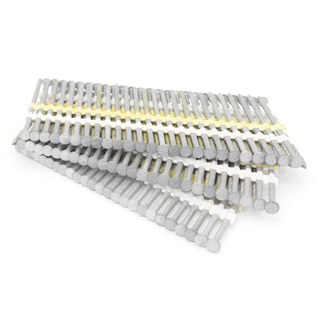 21 Degree 2-1/2 In. X 0.113 HDG Screw Shank Plastic Collated Strip Nails
