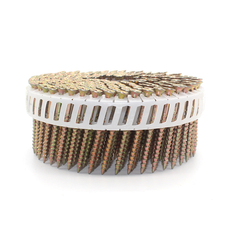 Parafuso plástico galvanizado 15 graus 2.8x50mm do prego da bobina da folha da cabeça Trox