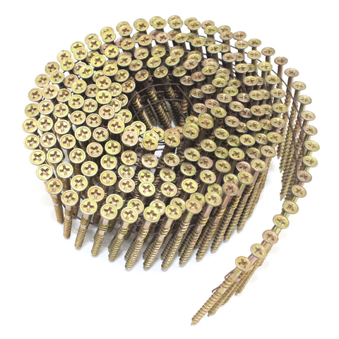 1-3/4  'x .113 ' 15 Degree Wire Coil Philips Head Screw Nails