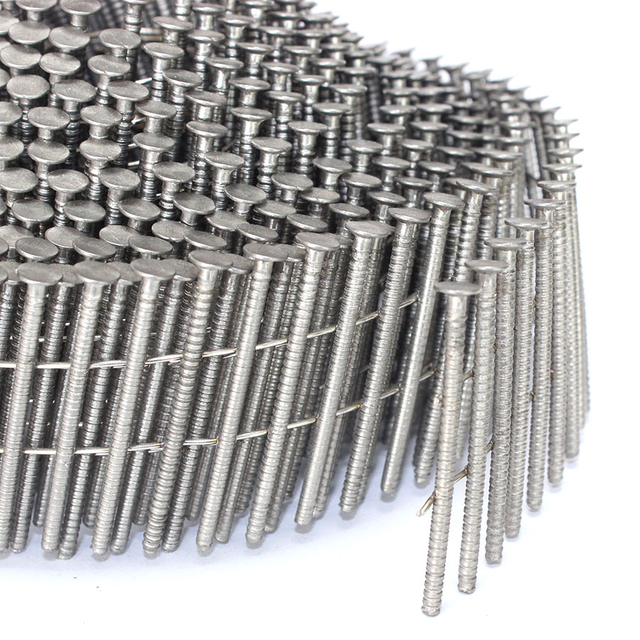 15 degrés de bobine de bobine à anneau en acier inoxydable ongles 1-3 / 4 po. X 0,092 po.