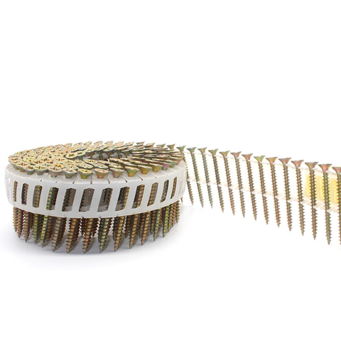 15 darjah skru kuku gegelung plastik tergalvani 3.5x40mm