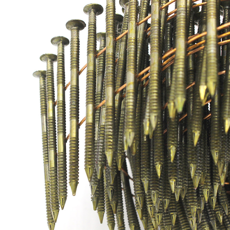 Pregos de revestimento de bobina de 15 graus 0,092