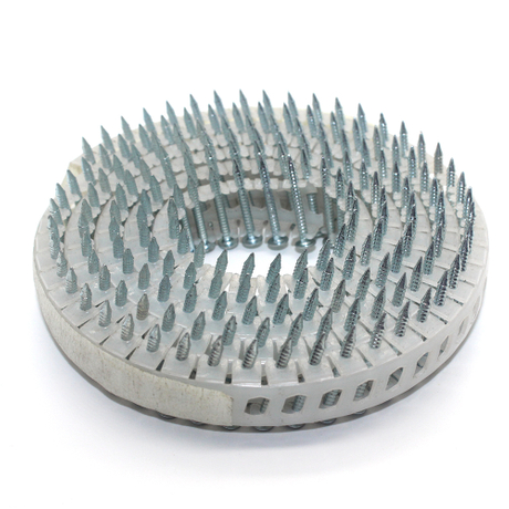 15-stopinjska elektro pocinkana plastika Žeblji v kolutu 1,8 x 20 mm 