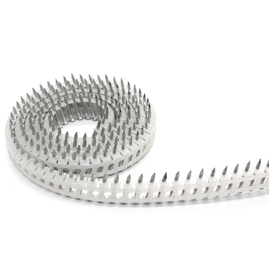15 Darjah Bergalvani Lembaran Plastik Gegelung Paku Cincin Batang 1.80x19mm 