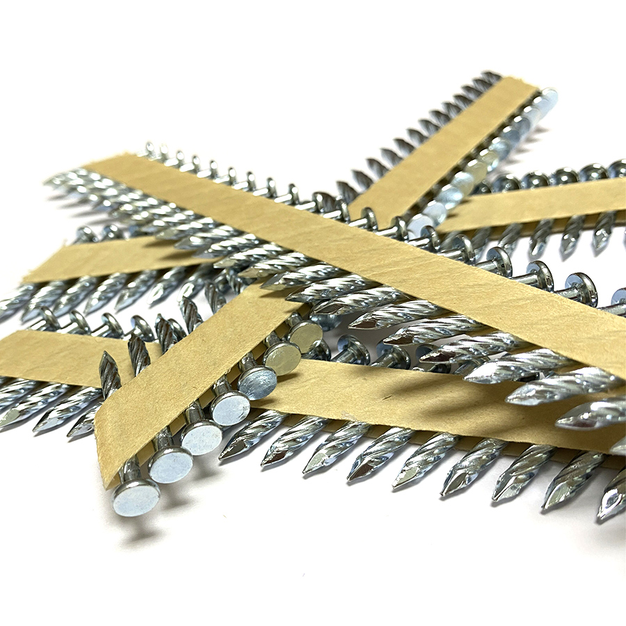 3.4x35mm 12um Electric Galvanized Paper Collated Joist Hanger Paku